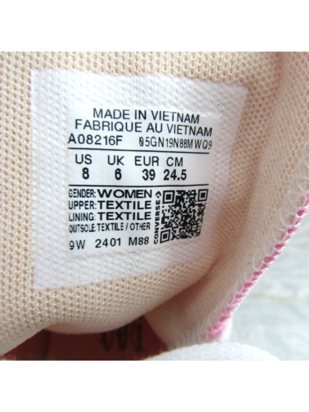 Converse CTAS Lift HI Womens Size 8 Pink White Sneakers NEW A08216F - Picture 11 of 14